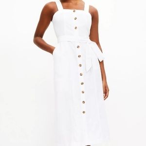 Ann Taylor LOFT NWT Size 4 White Sun Dress